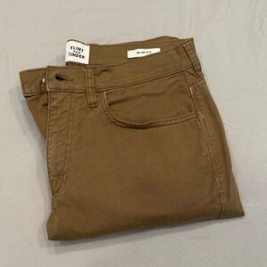 Flint and Tinder 365 Slim Pants - Size 30 - Earth